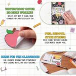 Folded BEAWART sticky notes set with "Teaching is a Work of Heart" quote, open to show various note designs.