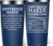 A navy blue DOEARTE 20oz insulated tumbler with 'Difference Maker' text and a gift box.