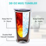 White 20 OZ insulated tumbler with teacher quote, funny socks, and a pen bag, all in a gift box.